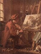 Francois Boucher Le Peintre dans son atelier Sweden oil painting artist